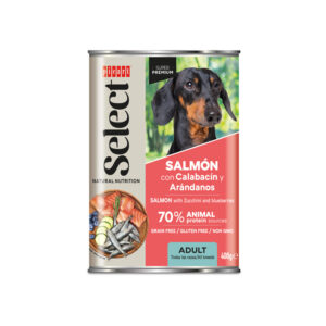 Select Adulto Salmón con Calabacín y Arándanos