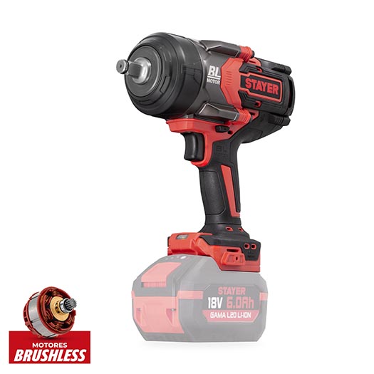 LOTE LLAVE IMPACTO IWB 1000 L + LLAVES VASO + 2 BATERIAS 4AH + CARGADOR